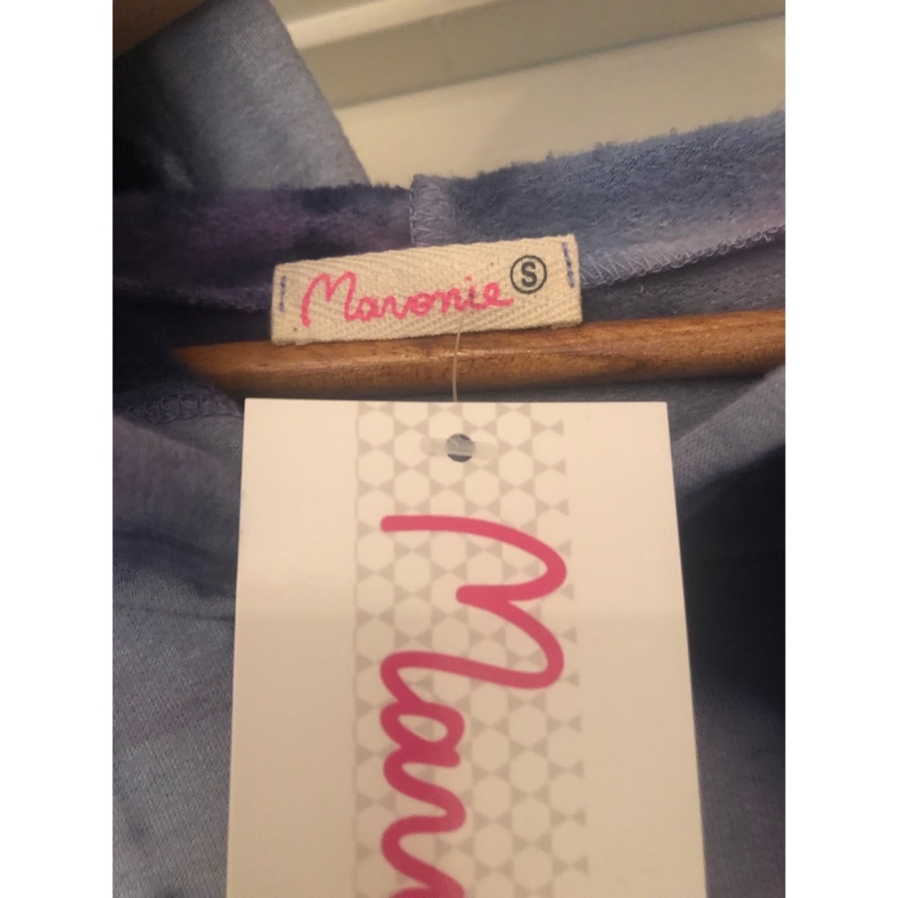 MARONIE LA Tie Dye Hooded Crop Sweatshirt BRAND NEW Size Medium! - Picture 8 of 9